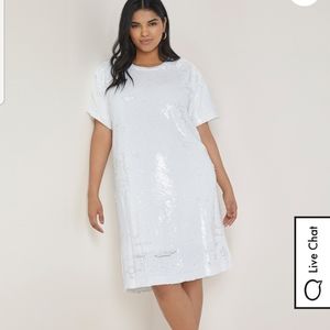 Sequin Shift Dress